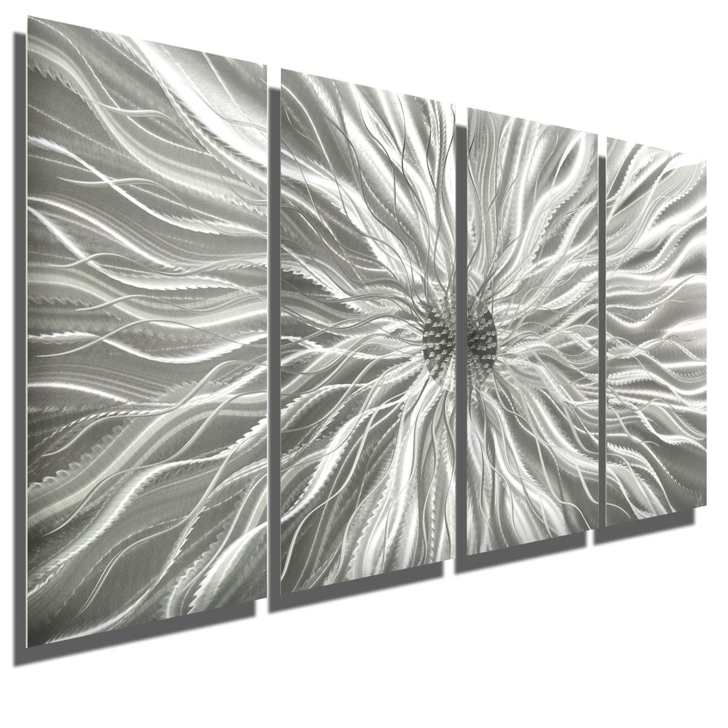 Metal Wall Panel Decor: Amazon In Metallic Wall Art (View 20 of 20)
