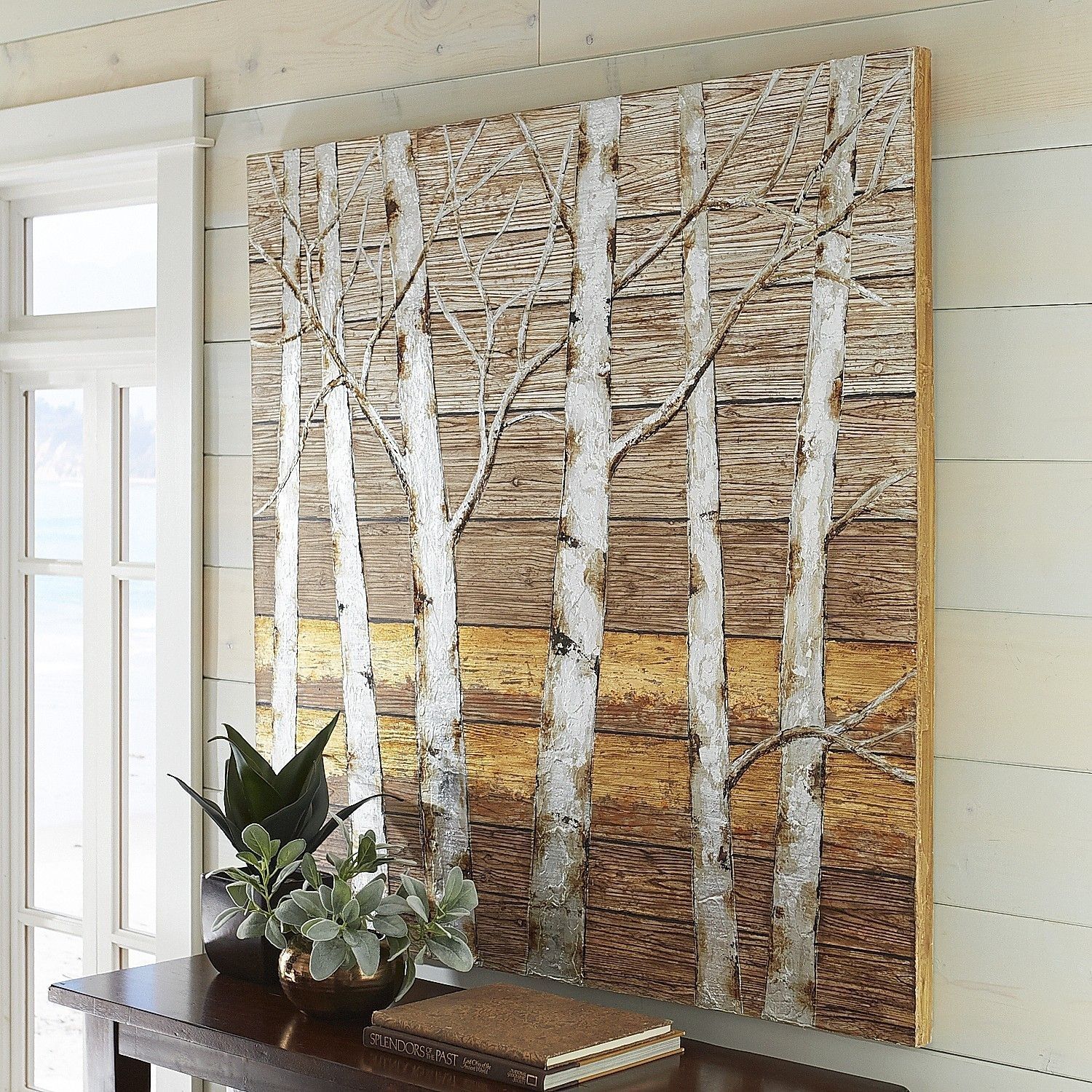 Metallic Birch Trees Wall Art – 4x4 | Products | Pinterest | Tree Regarding Birch Tree Wall Art (View 4 of 20)
