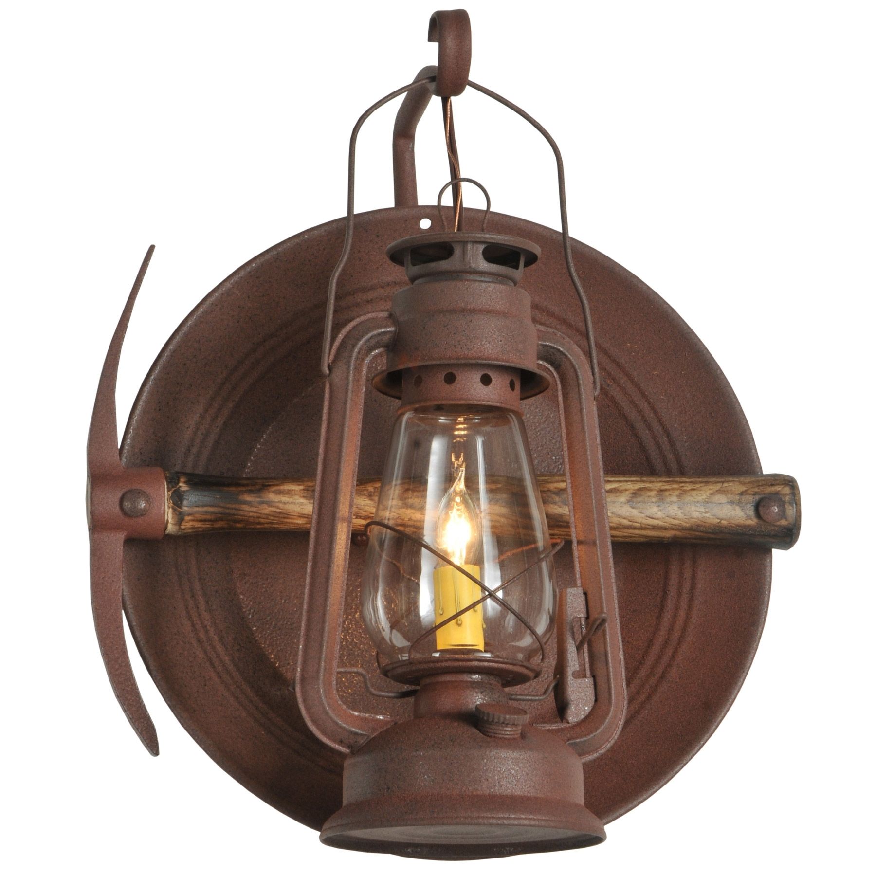 Meyda 114829 Miners Lantern Wall Sconce Within Rustic Outdoor Electric Lanterns (View 7 of 20)