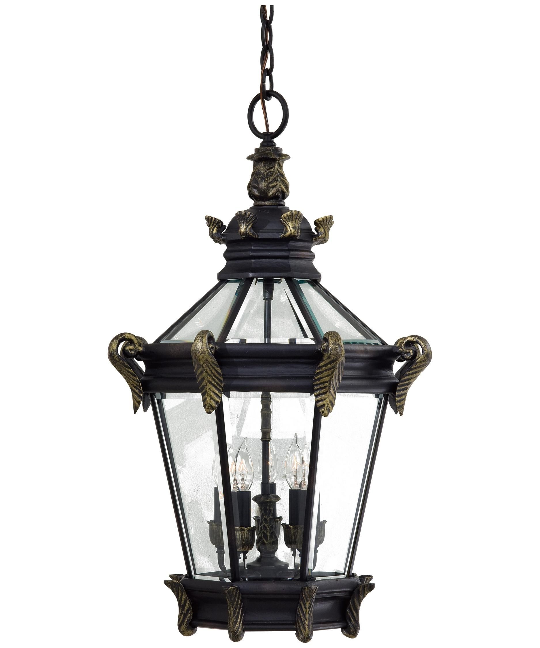 Minka Lavery 8934 Stratford Hall 19 Inch Wide 5 Light Outdoor With Regard To Gold Outdoor Lanterns (View 11 of 20)