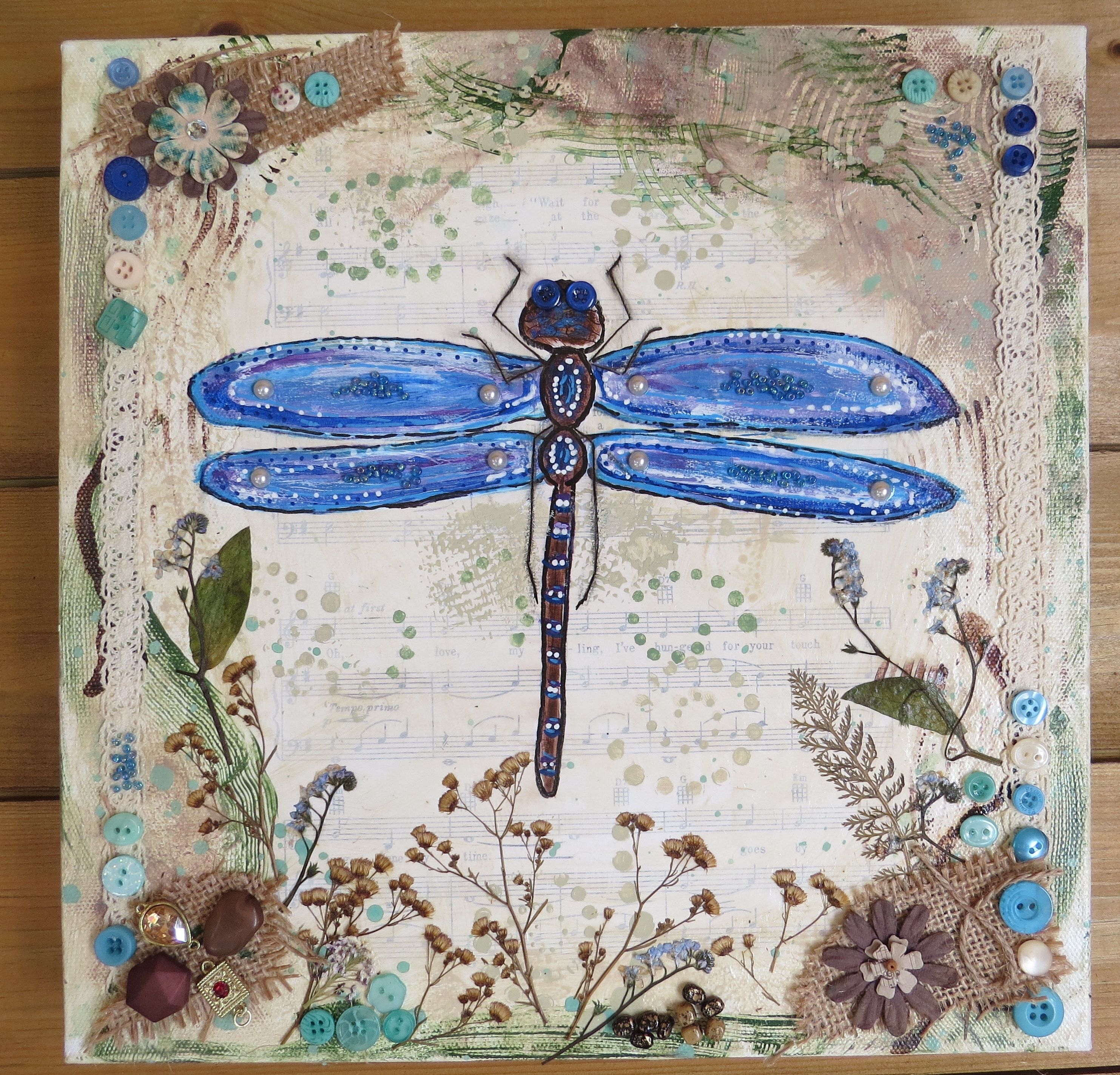 Mixed Media Art – Kristah Price Inside Dragonfly Painting Wall Art (View 20 of 20)