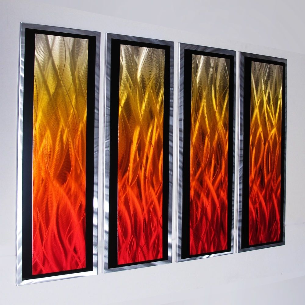 Modern Abstract Metal Wall Art Painting Sculpture Home Decor Large With Regard To Abstract Metal Wall Art (View 20 of 20)