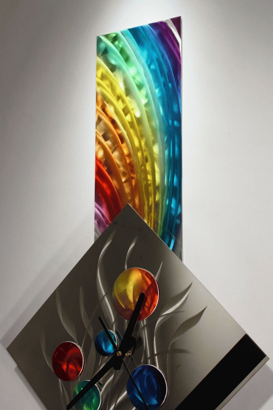 Modern Metal Wall Art Pendulum Clock, Abstract Sculpture Decor With Modern Metal Wall Art (Photo 9 of 20)