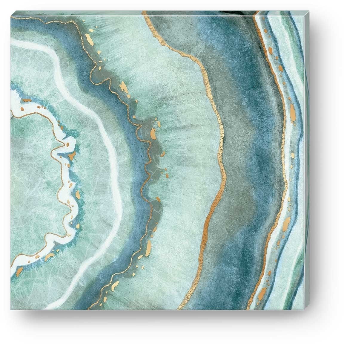 Modest Design Agate Wall Art Majestic Turquoise Agate | Design Ideas In Agate Wall Art (Photo 1 of 20)