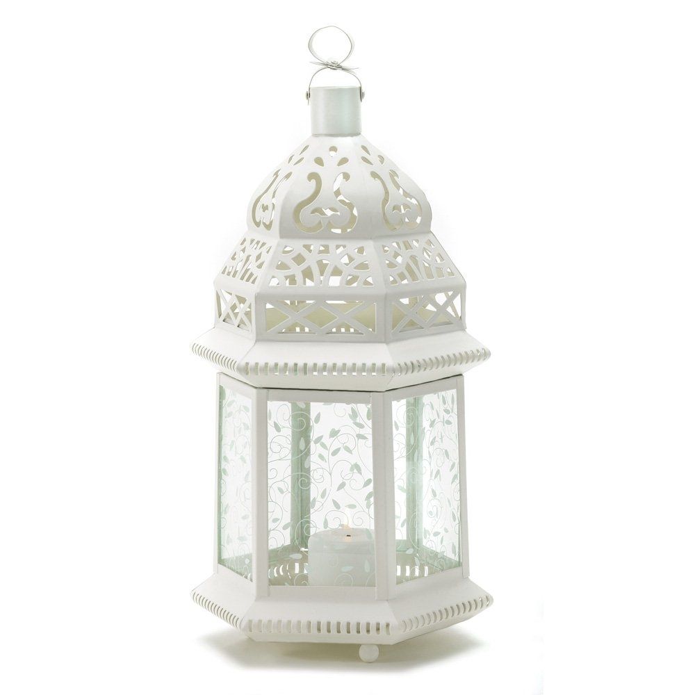 Moroccan Lantern Outdoor, Large White Candle Lanterns Decorative For Large Outdoor Lanterns (View 15 of 20)