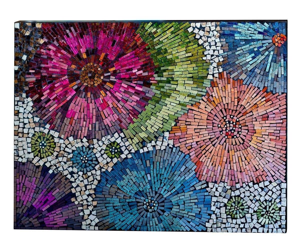 Mosaic Wall Art Inspirational Mosaic Art Flower | Wall Art Ideas Pertaining To Mosaic Wall Art (View 19 of 20)