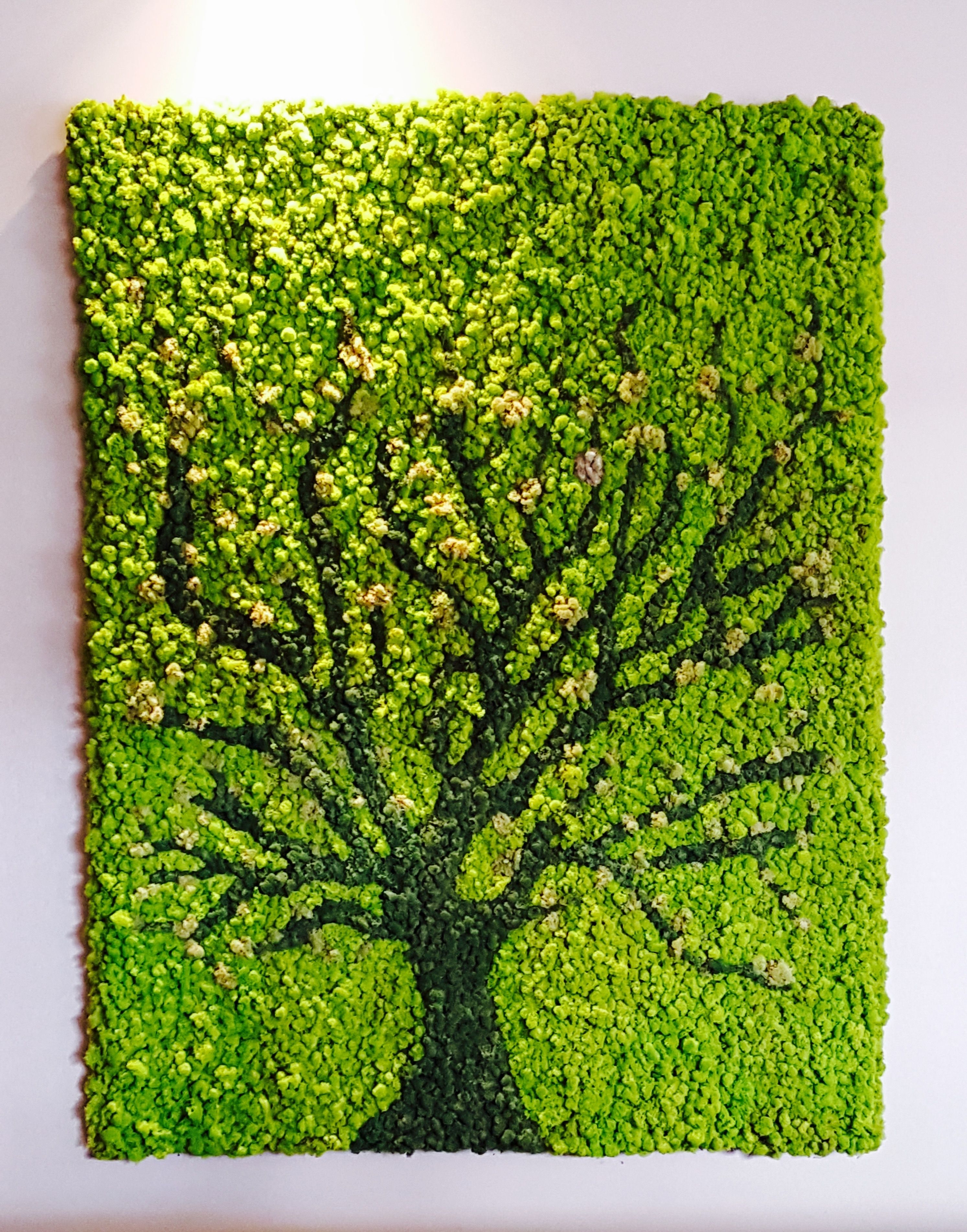 Moss Art Wall | Greenery Office Interiors In Living Wall Art (View 15 of 20)