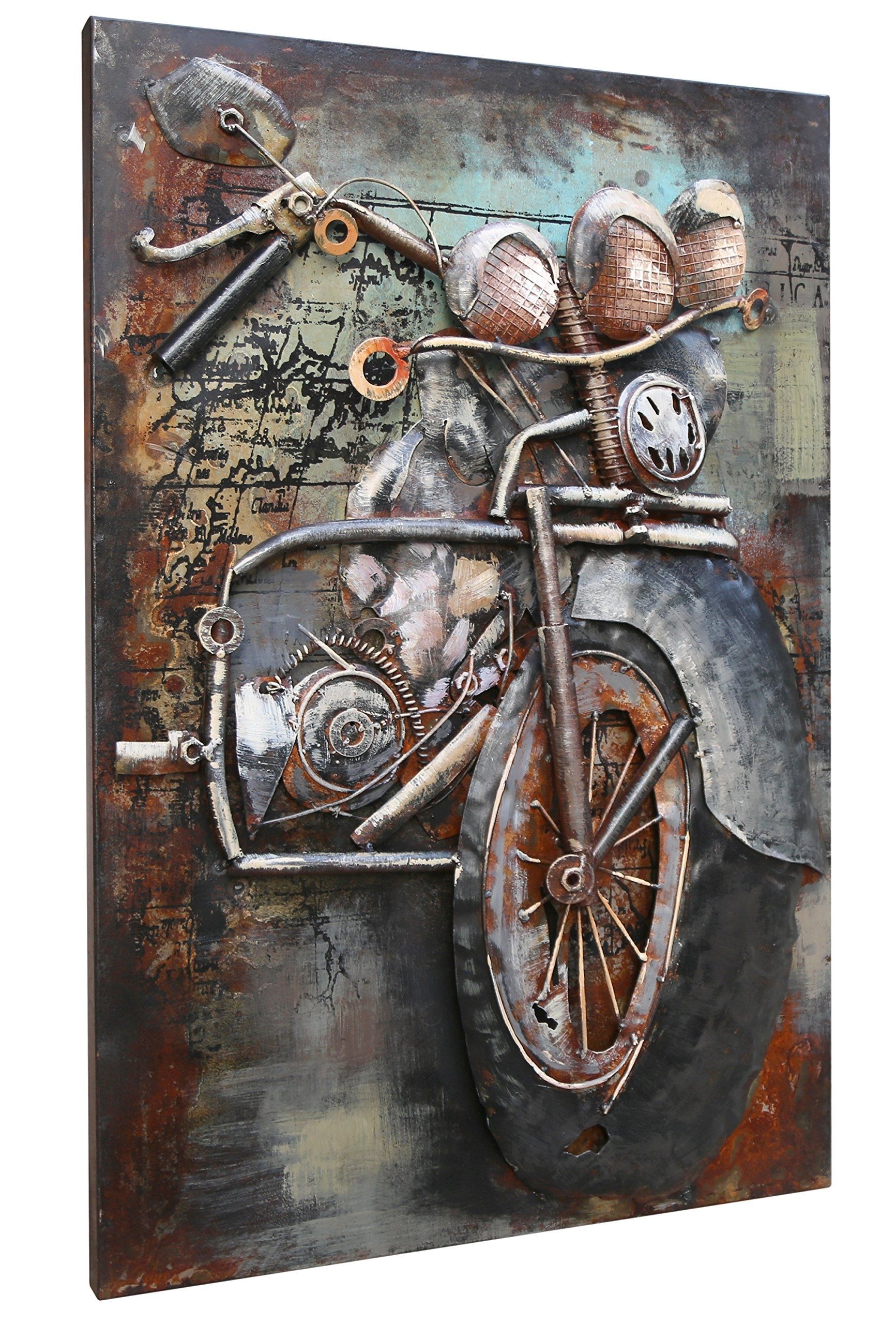 Motorcycle Artwork: Amazon Pertaining To Motorcycle Wall Art (View 7 of 20)