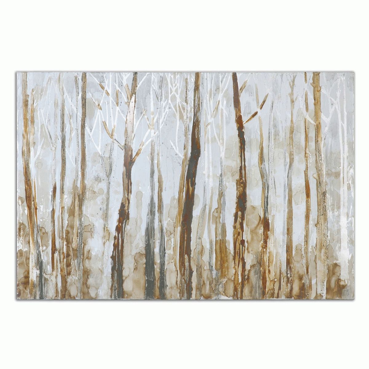 Mystic Forest Canvas Wall Art Intended For Gray Canvas Wall Art (Photo 11 of 20)