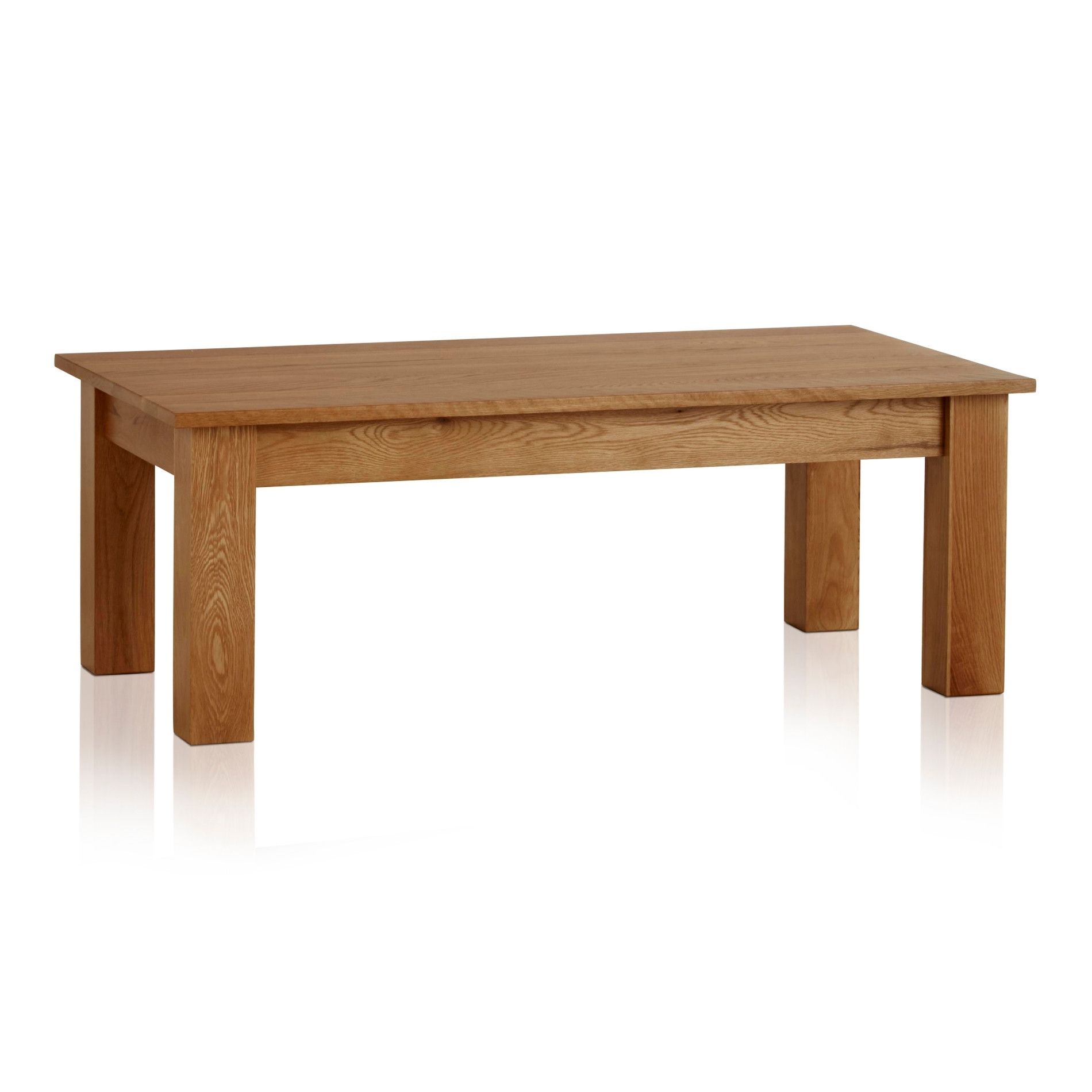 Natural Solid Oak Minimalist Coffee Tableoak Furniture Land With Minimalist Coffee Tables (View 20 of 30)