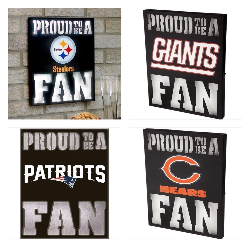 Nfl Team Lighted Wall Art – Patriots Lighted Sign, Giants Led Bar With Nfl Wall Art (View 12 of 20)