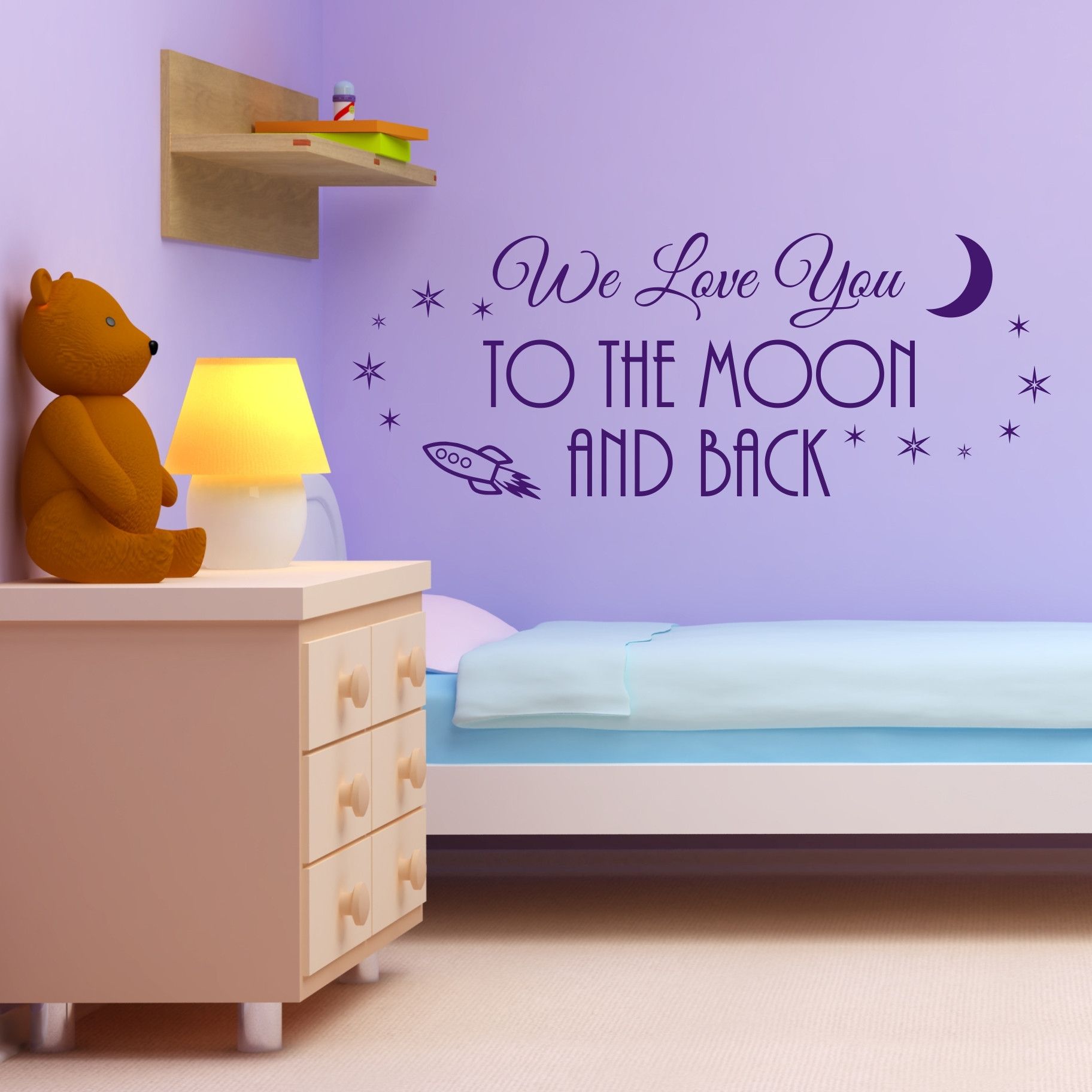 Nobby Design I Love You To The Moon And Back Wall Art – Ishlepark Throughout I Love You To The Moon And Back Wall Art (Photo 3 of 20)