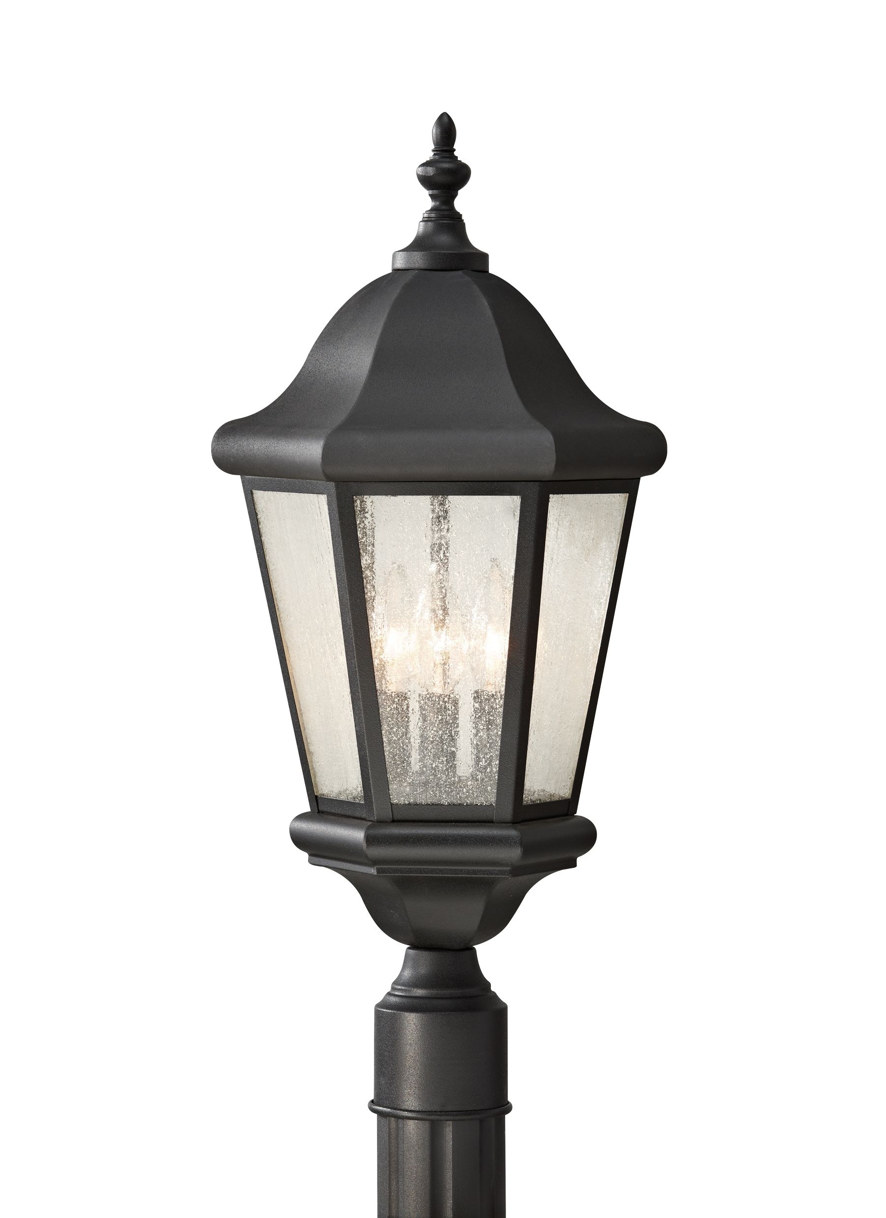 Ol5907bk,3 Light Outdoor Lantern,black Intended For Outdoor Lanterns On Stands (Photo 12 of 20)