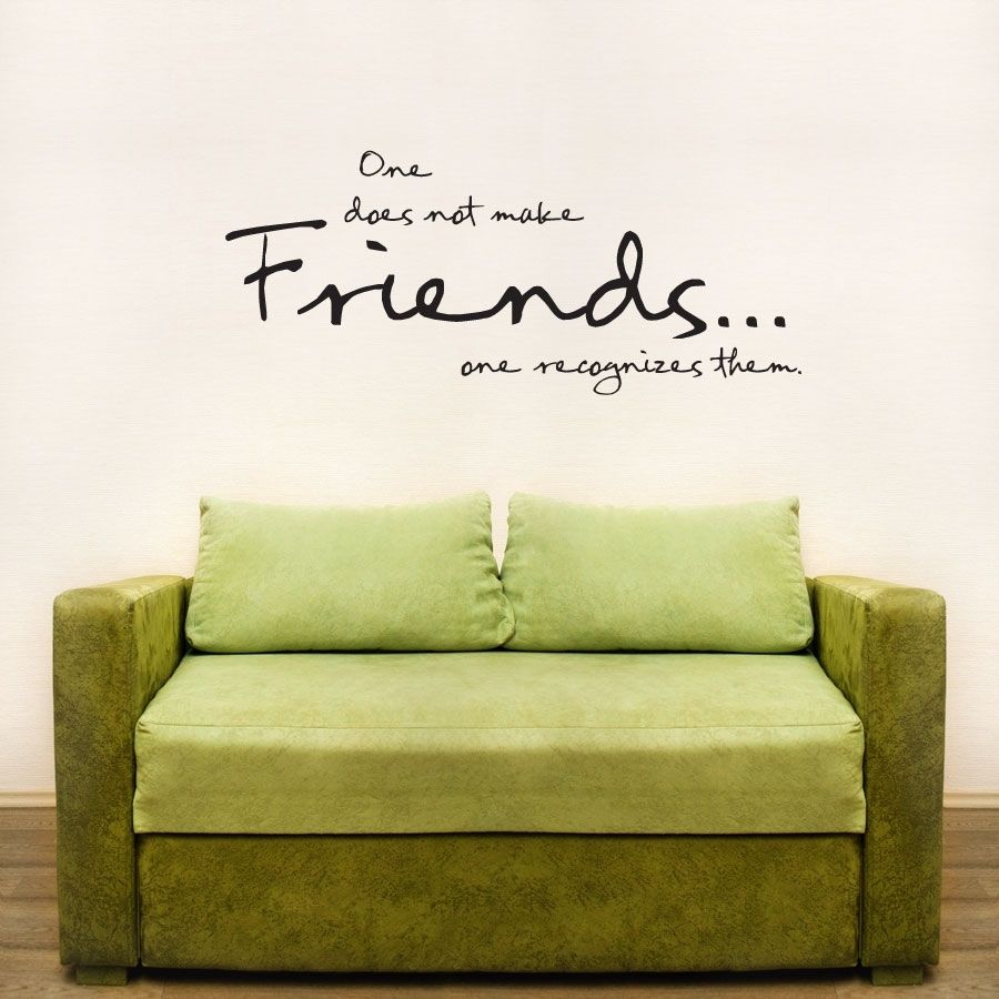One Does Not Make Friends Wall Art Decals For Wall Art Decals (View 11 of 20)