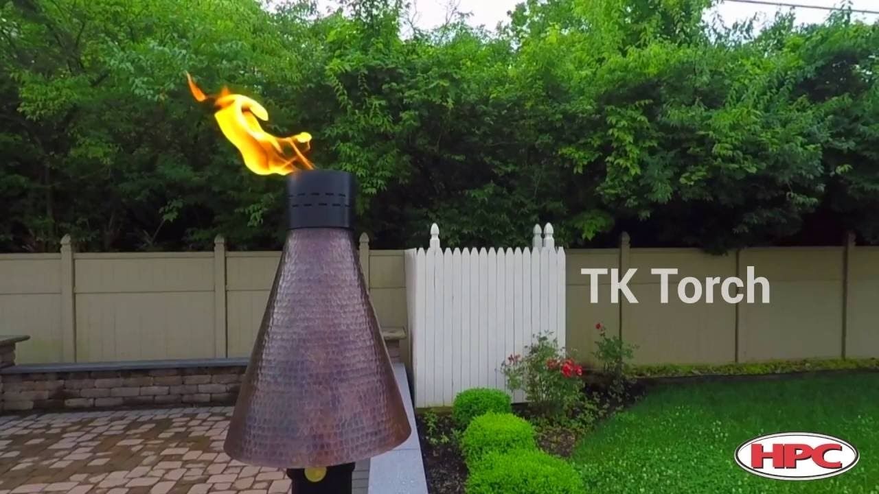Outdoor Fire Feature – Gas Tiki Torch – Youtube Within Outdoor Tiki Lanterns (Photo 14 of 20)