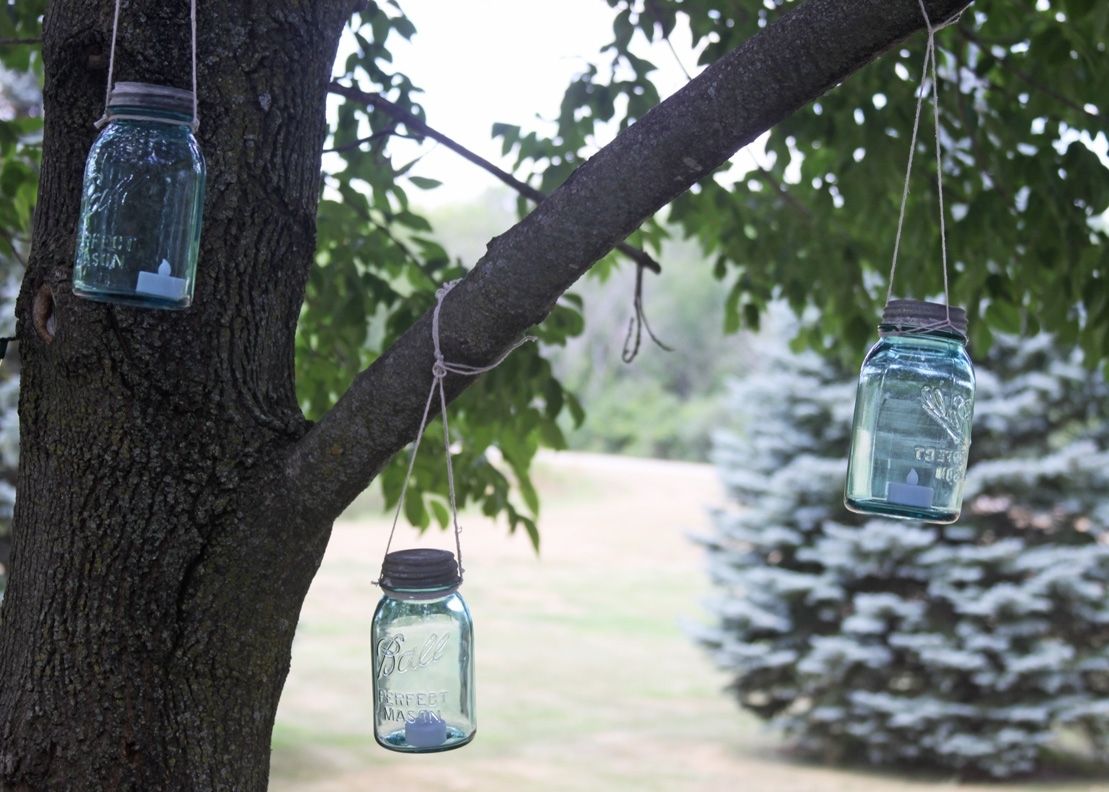 Outdoor Mason Jar Lanterns | A Spotted Pony Pertaining To Outdoor Jar Lanterns (View 16 of 20)
