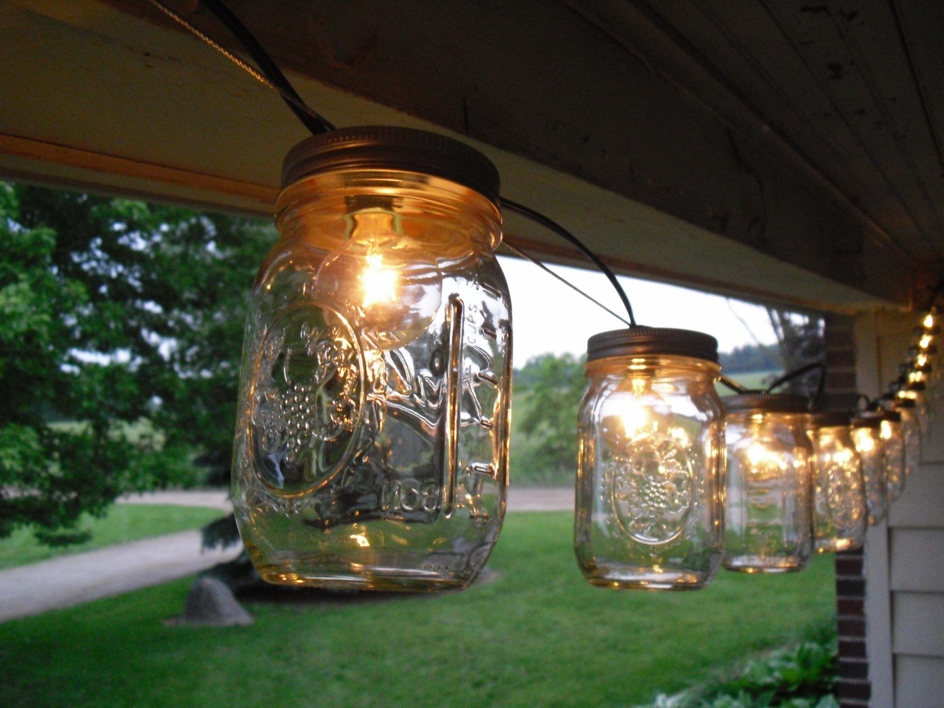 Outdoor Mason Jar Lights Diy Outdoor Designs From Great Outdoor Within Outdoor Jar Lanterns (Photo 3 of 20)