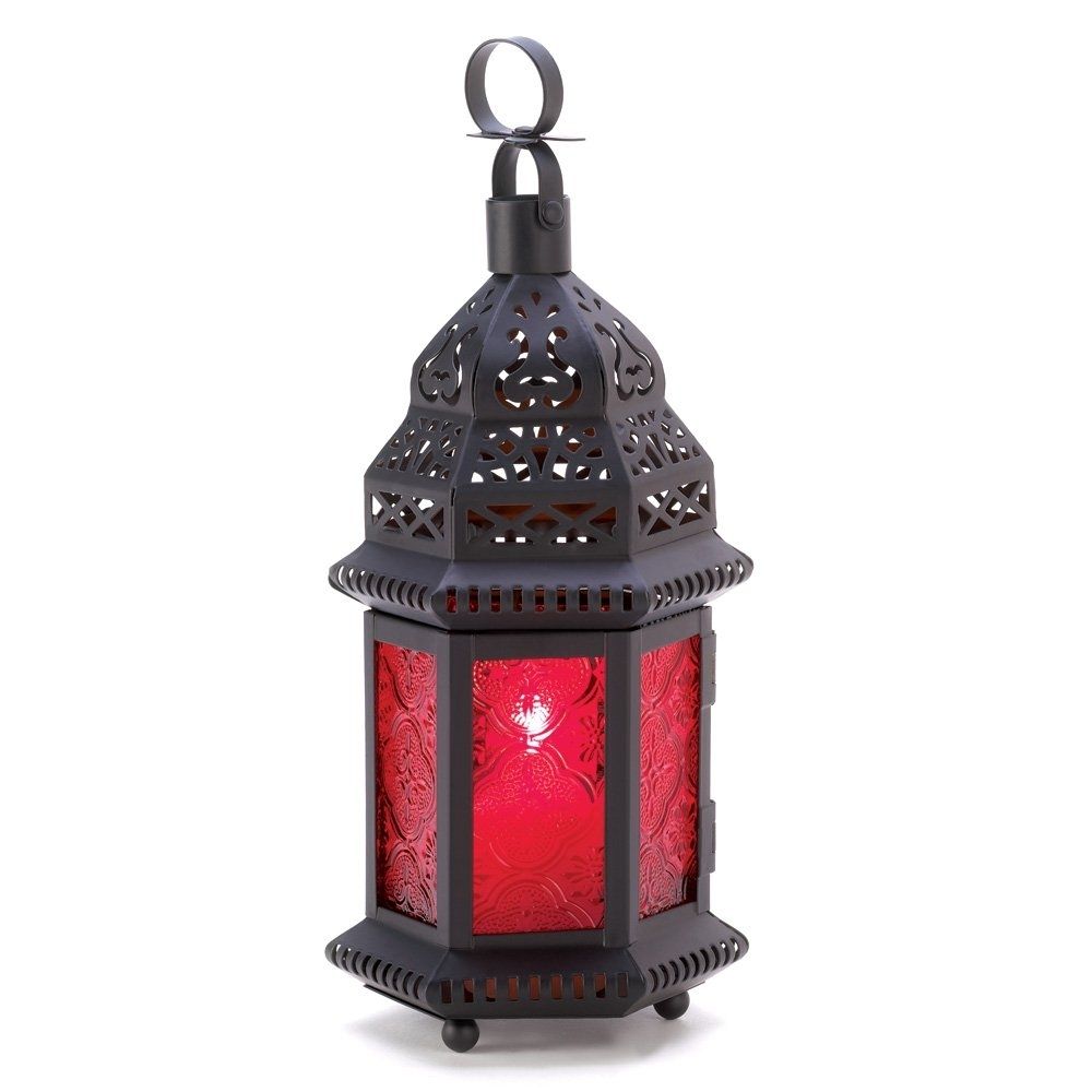 Outdoor Moroccan Lantern, Metal Moroccan Lanterns Decor For Table For Red Outdoor Table Lanterns (Photo 1 of 20)