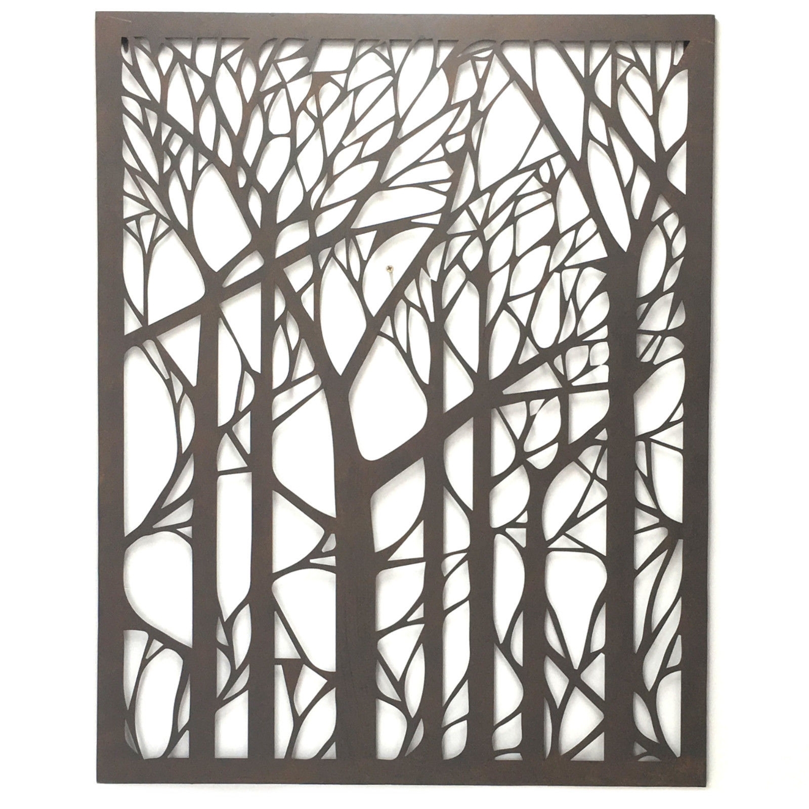 Outdoor Wall Art Metal Tree Hanging Garden Iron Sculpture Laser Throughout Metal Outdoor Wall Art (Photo 1 of 20)