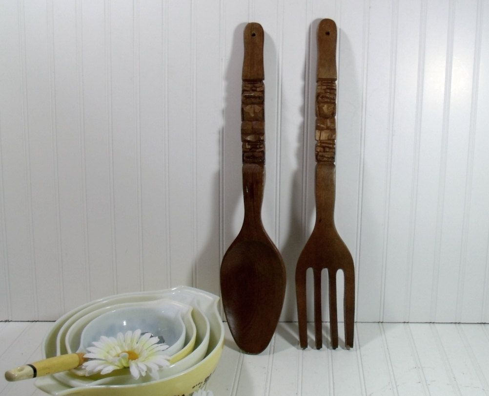 Oversized Spoon And Fork Wall Decor Cute Giant Fork And Spoon Wall Inside Fork And Spoon Wall Art (Photo 11 of 20)
