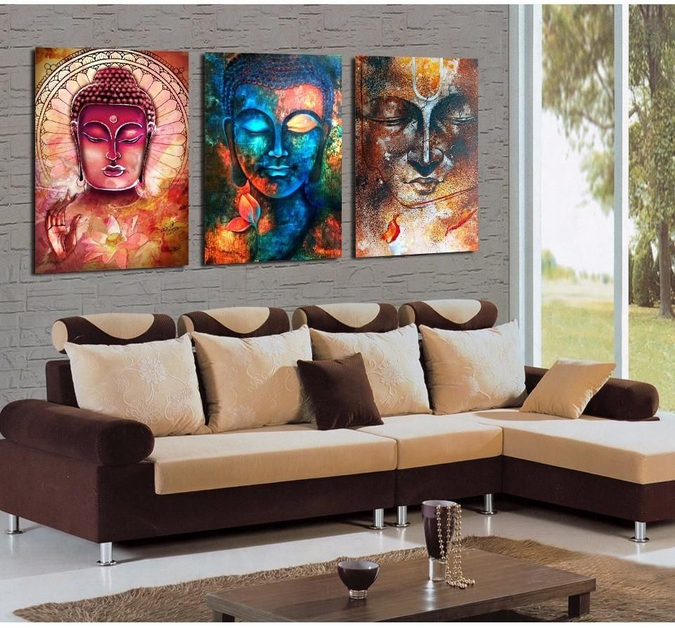 Panel Buddha Image Portrait Art Wall Art Picture Home Decoration Intended For Home Goods Wall Art (Photo 11 of 20)