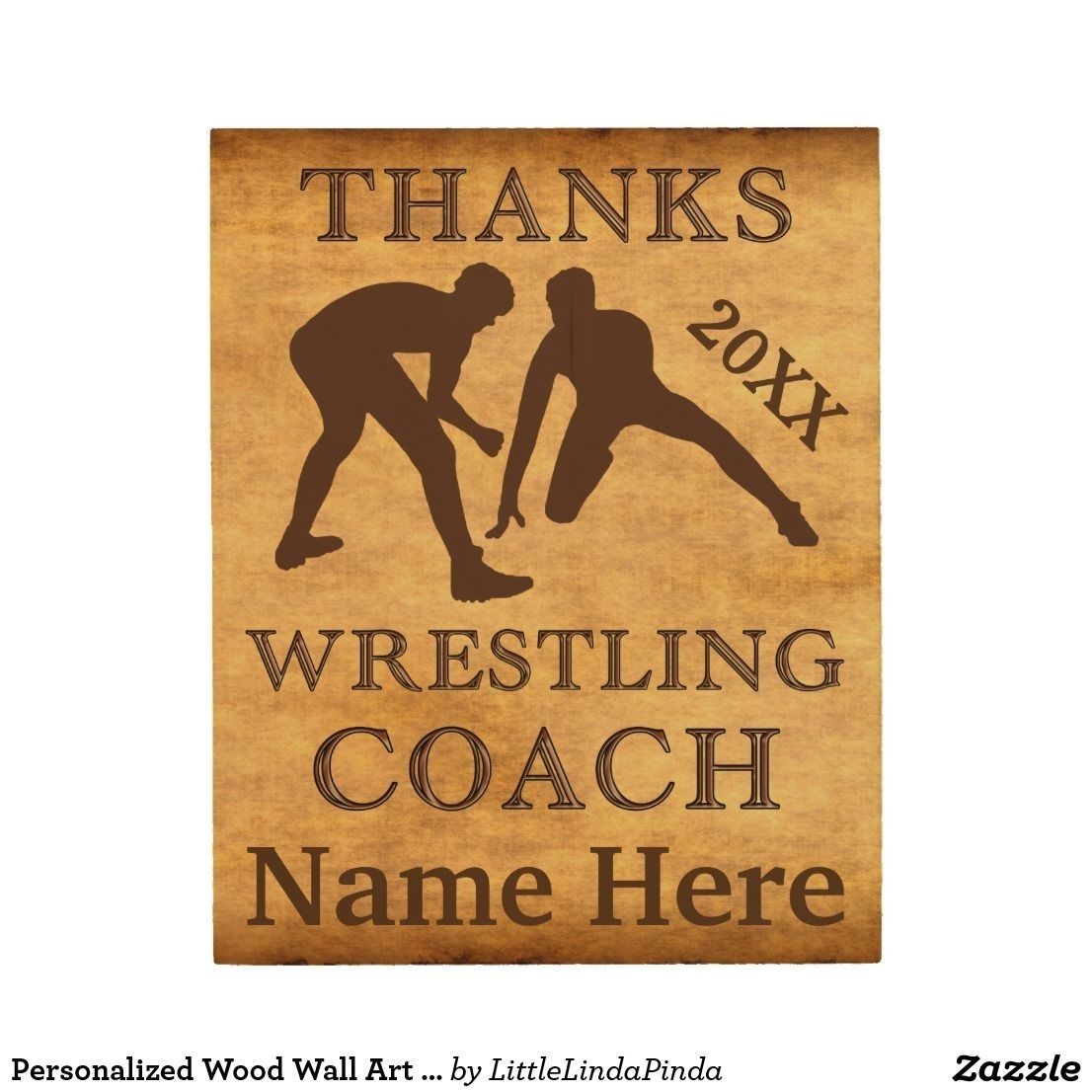Personalized Wood Wall Art Wrestling Coach Gifts | Coach Gifts, Wood With Regard To Personalized Wood Wall Art (View 15 of 20)
