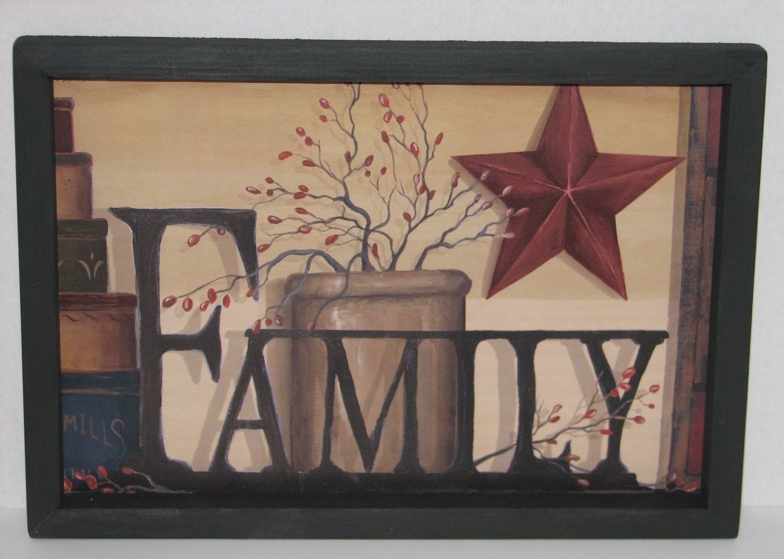 Primitive Country Family 9quot; X 13quot; Wall Decor Beautiful Pertaining To Country Wall Art (Photo 9 of 20)