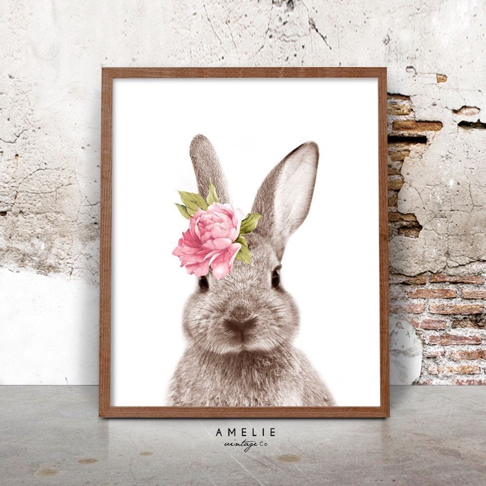 Proven Rabbit Pictures To Print Bunny Nursery Printable Wall Art Within Bunny Wall Art (Photo 7 of 20)
