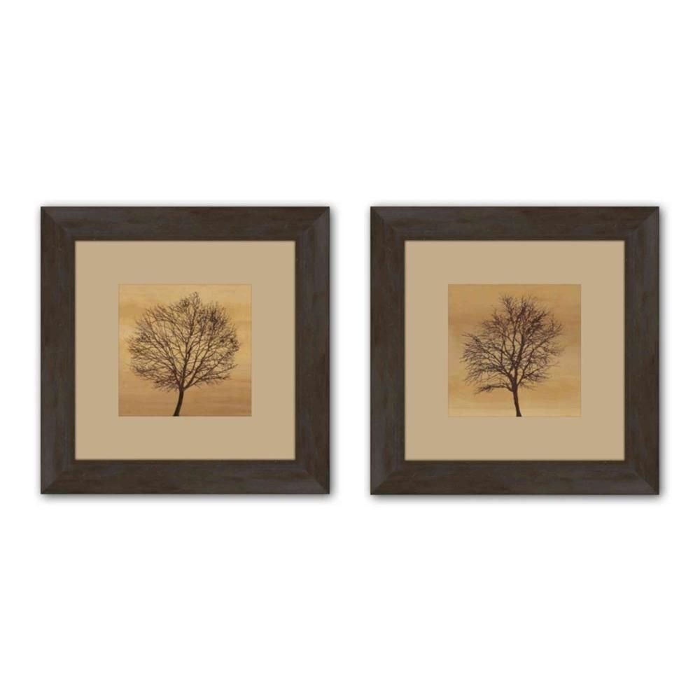 Ptm Images 19.5 In. X 19.5 In. "silhouette" Matted Framed Wall Art With Regard To Set Of 2 Framed Wall Art (Photo 13 of 20)