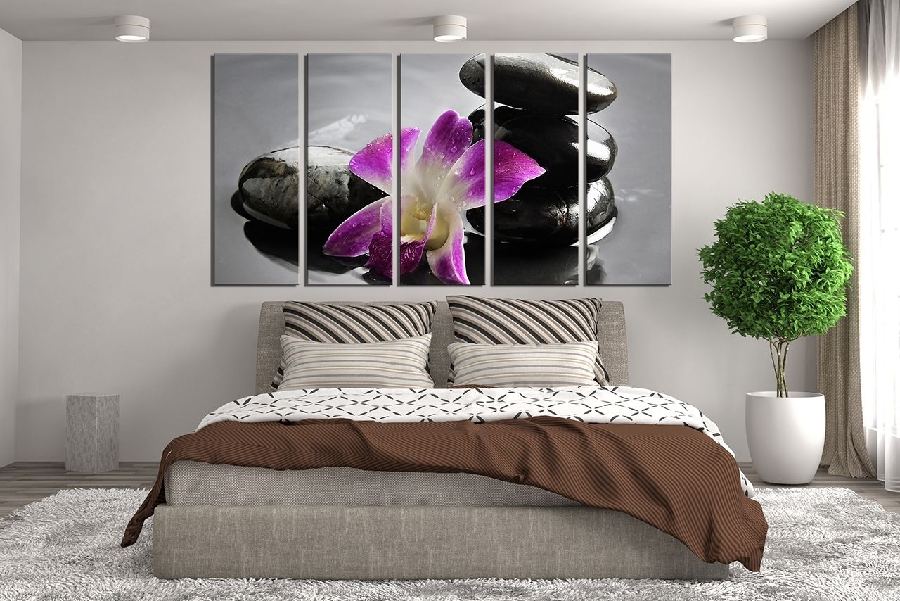 Purple Canvas Wall Art Large : Andrews Living Arts – Pretty Purple Pertaining To Wall Art (Photo 18 of 20)