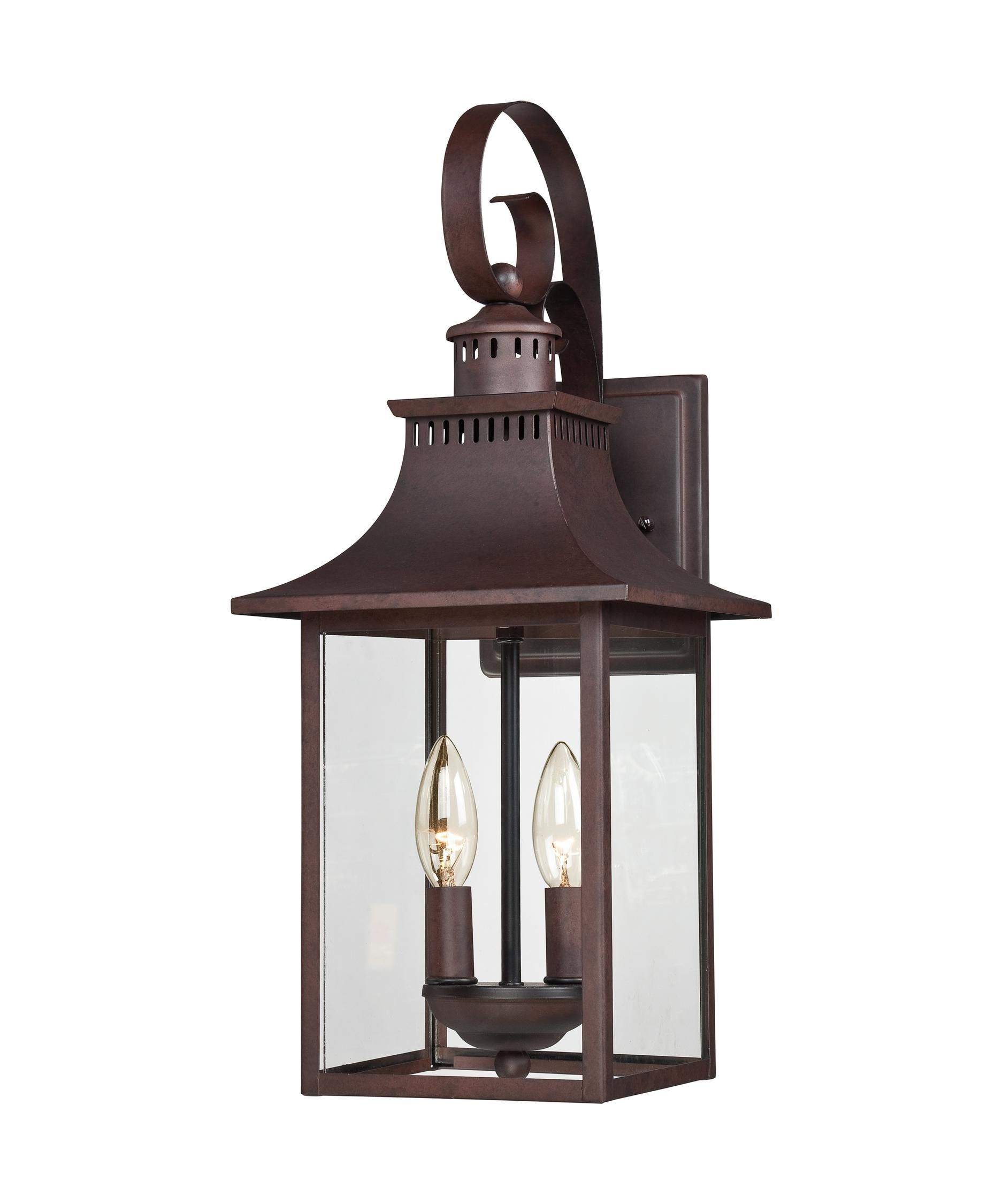 Quoizel Ccr8408 Chancellor 8 Inch Wide 2 Light Outdoor Wall Light Intended For Copper Outdoor Lanterns (View 14 of 20)