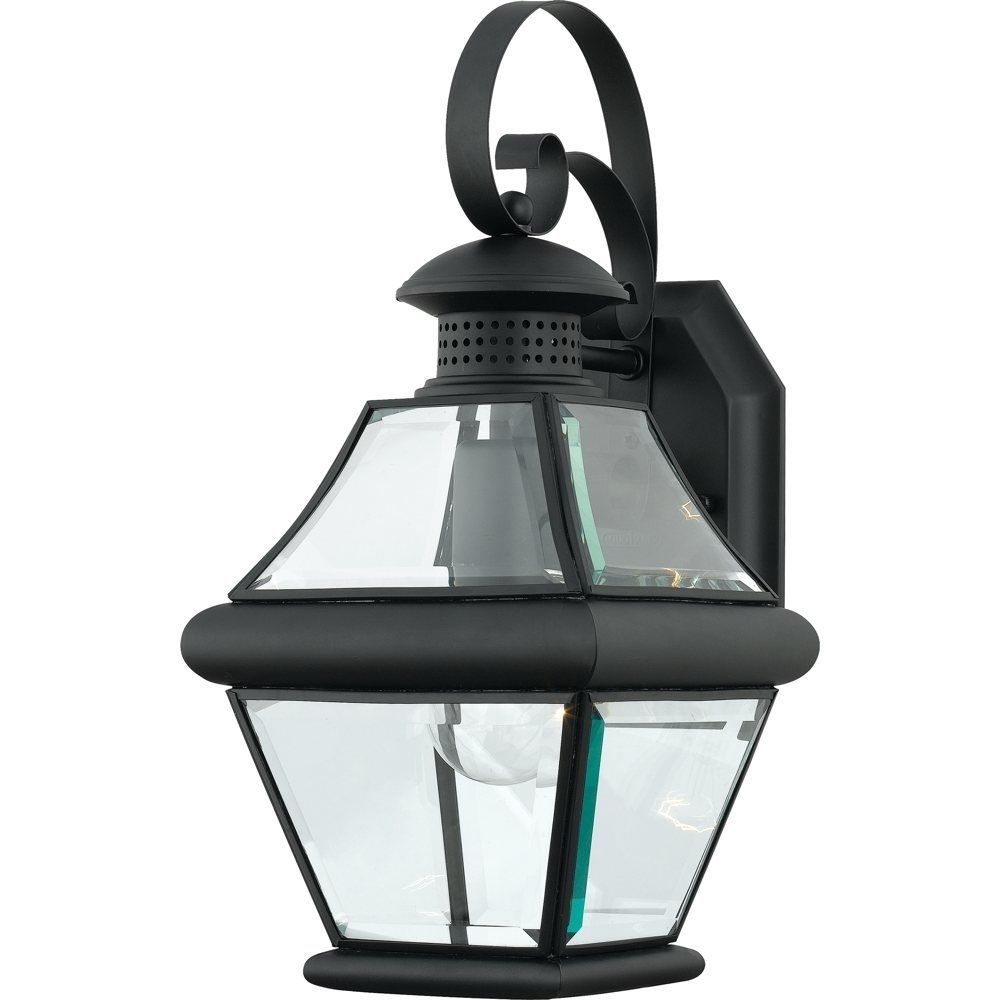 Quoizel Rj8407k Rutledge 1 Light Outdoor Lantern, Mystic Black For Black Outdoor Lanterns (View 7 of 20)