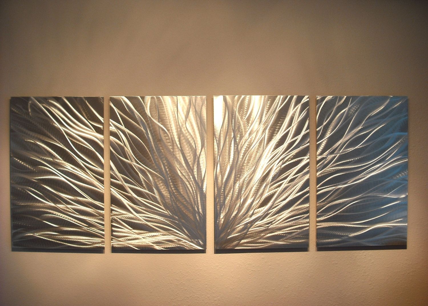 Radiance – Abstract Metal Wall Art Contemporary Modern Decor Throughout Contemporary Metal Wall Art (Photo 3 of 20)