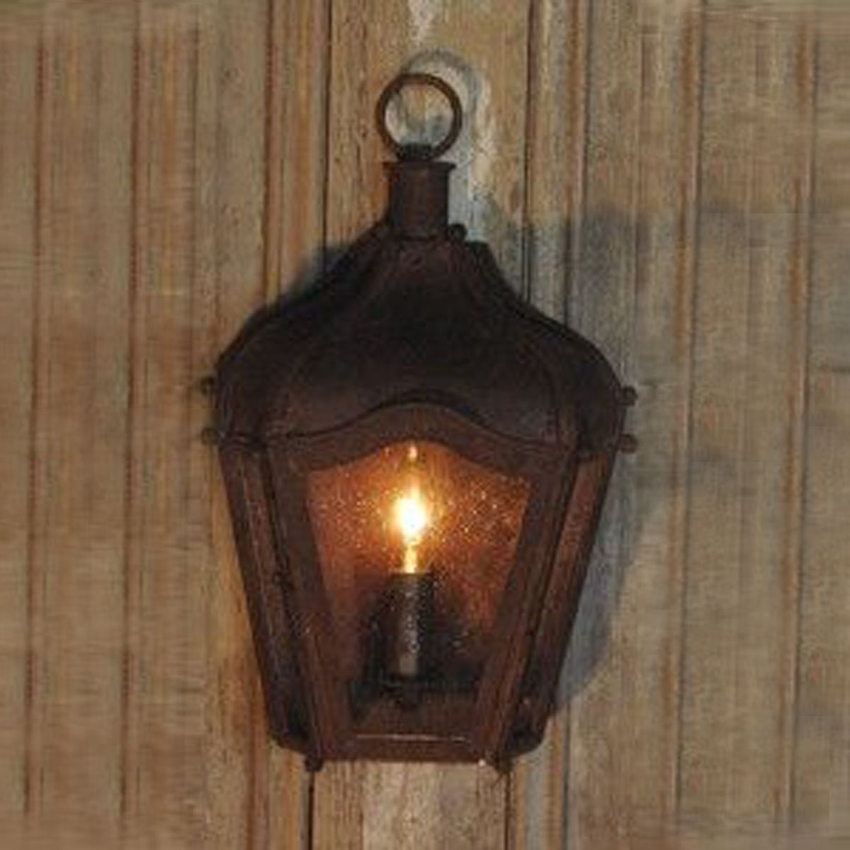 Rustic Brown Iron Carriage Wall Lantern Indoor/outdoor | Coastal In Outdoor Rustic Lanterns (View 13 of 20)
