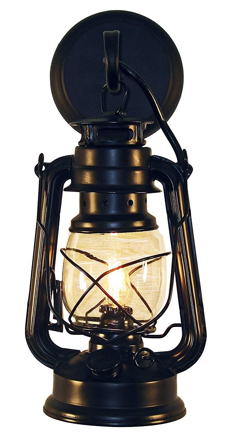 Rustic Lantern Wall Mounted Light – Small Blackmuskoka Lifestyle With Regard To Rustic Outdoor Electric Lanterns (View 2 of 20)