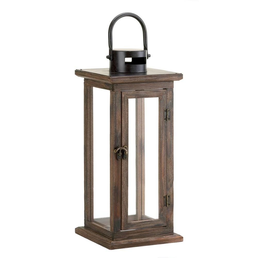 Rustic Outdoor Candle Lanterns – Stendahl Exteriors With Large Outdoor Decorative Lanterns (Photo 4 of 20)