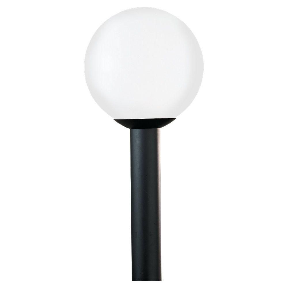 Sea Gull Lighting Outdoor Globe Collection 1 Light Outdoor Post In Outdoor Globe Lanterns (Photo 15 of 20)