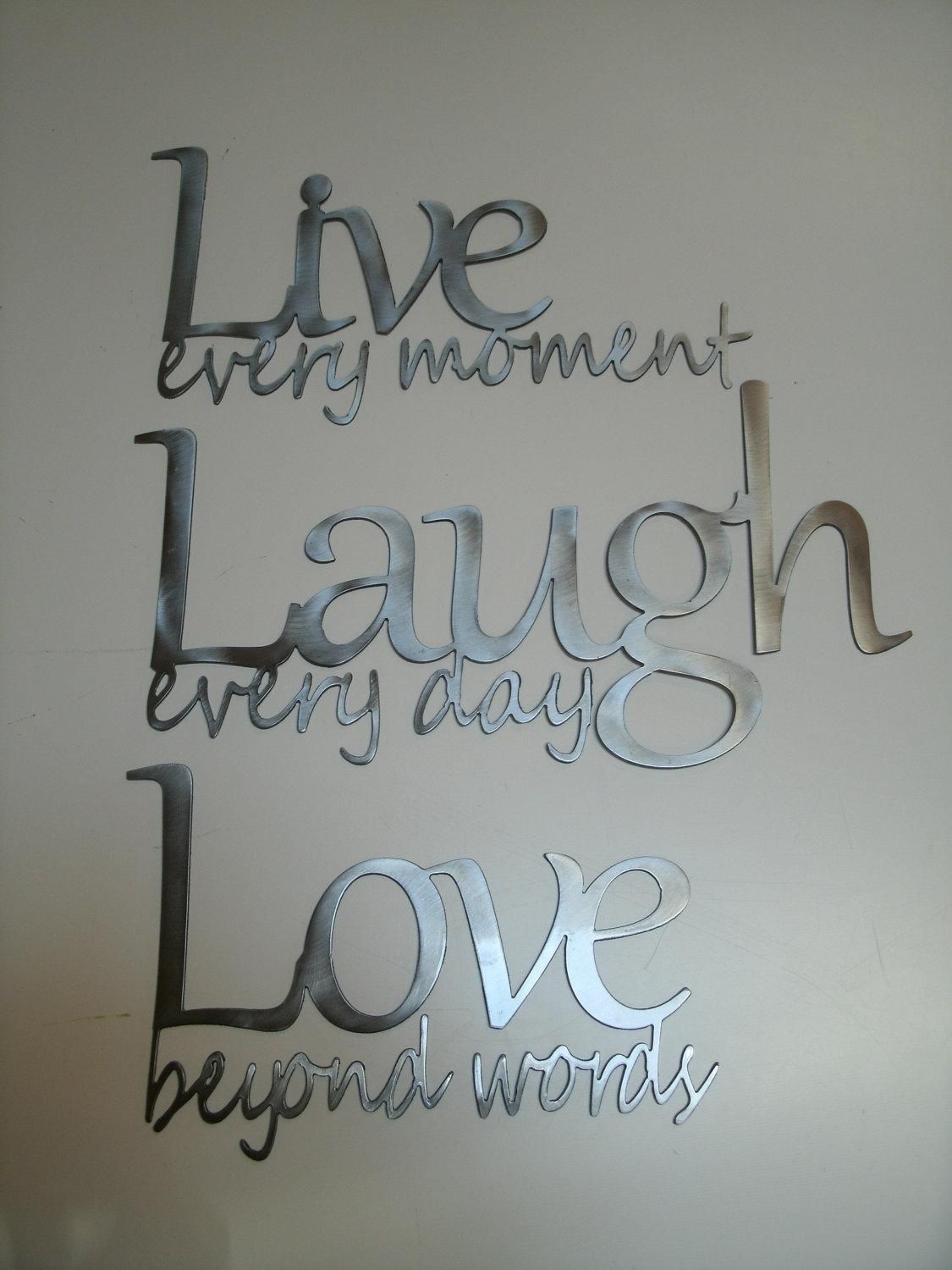 Shocking Ideas Of Live Laugh Love Wall Art Metal Pic For Decor And With Regard To Live Laugh Love Wall Art (Photo 14 of 20)