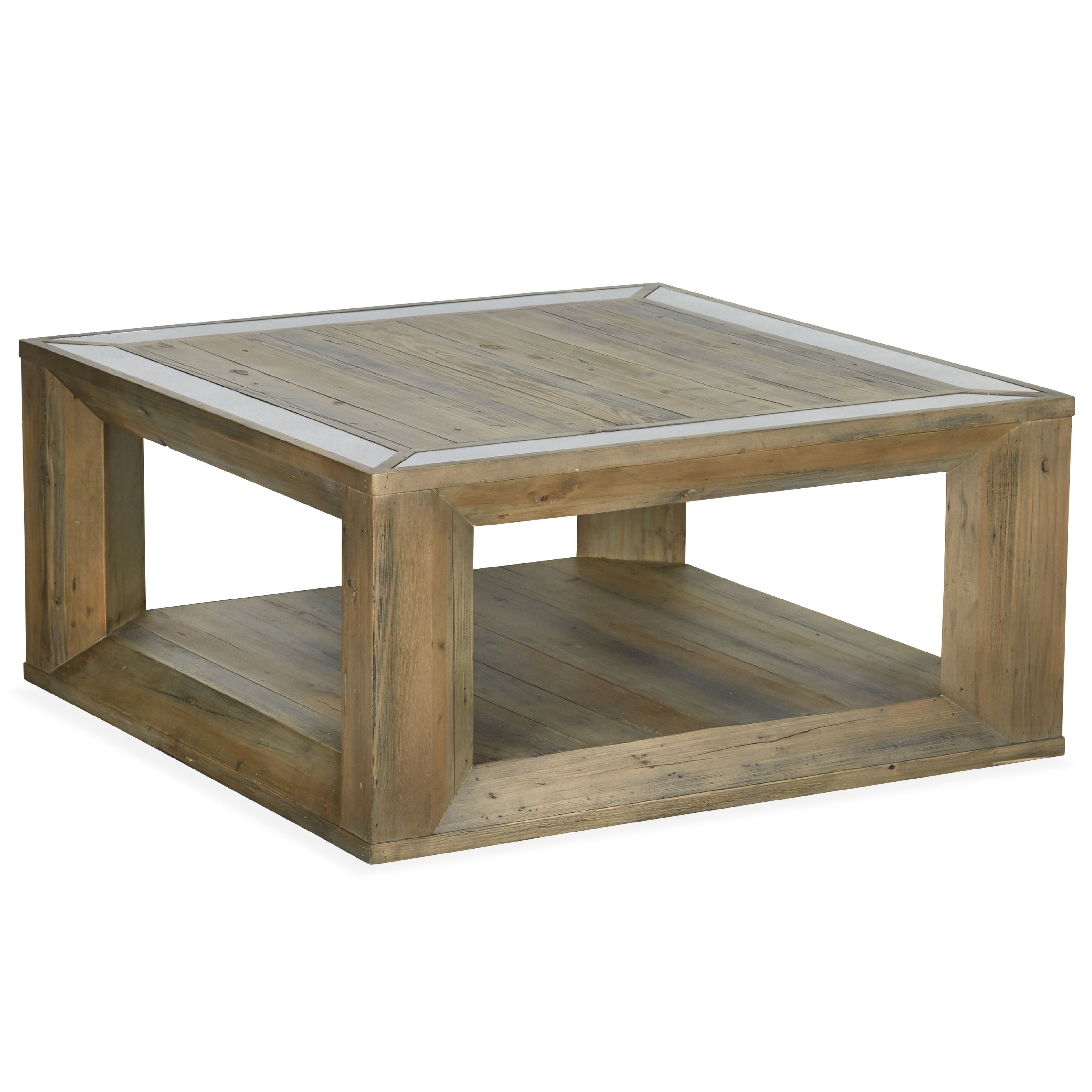 Shop Brunswick Farmhouse Square Coffee Table With Casters – On Sale Pertaining To Large Scale Chinese Farmhouse Coffee Tables (View 13 of 30)