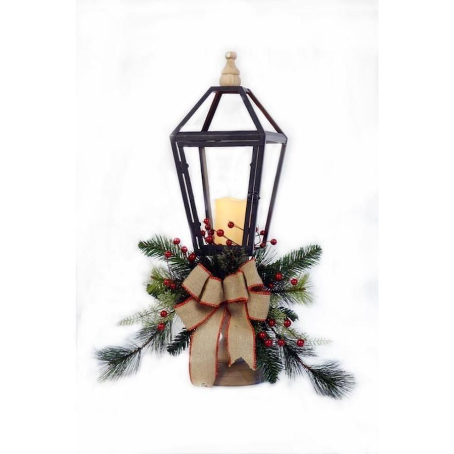 Shop Holiday 7.5 In X 26.5 In Bronze Metal Led Light Outdoor With Outdoor Holiday Lanterns (Photo 14 of 20)
