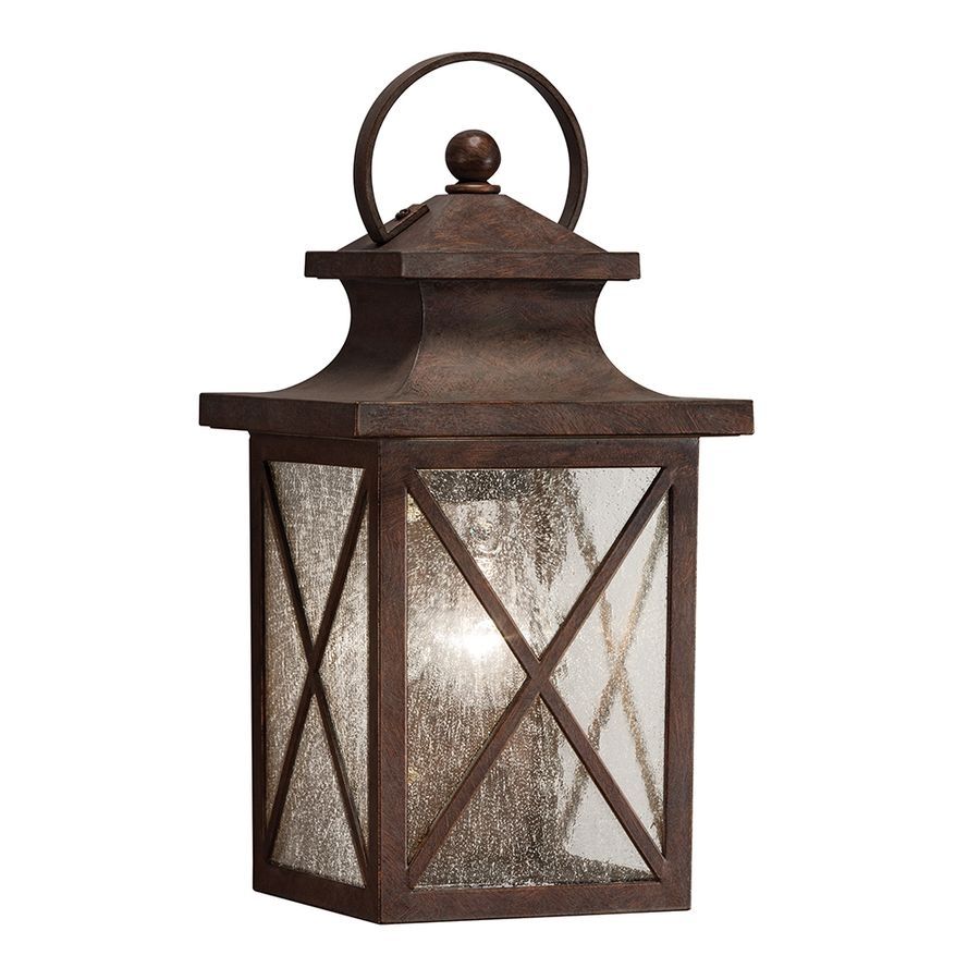 Shop Kichler Lighting Haven 12.99 In H Olde Brick Outdoor Wall Light Pertaining To Kichler Outdoor Lanterns (Photo 15 of 20)