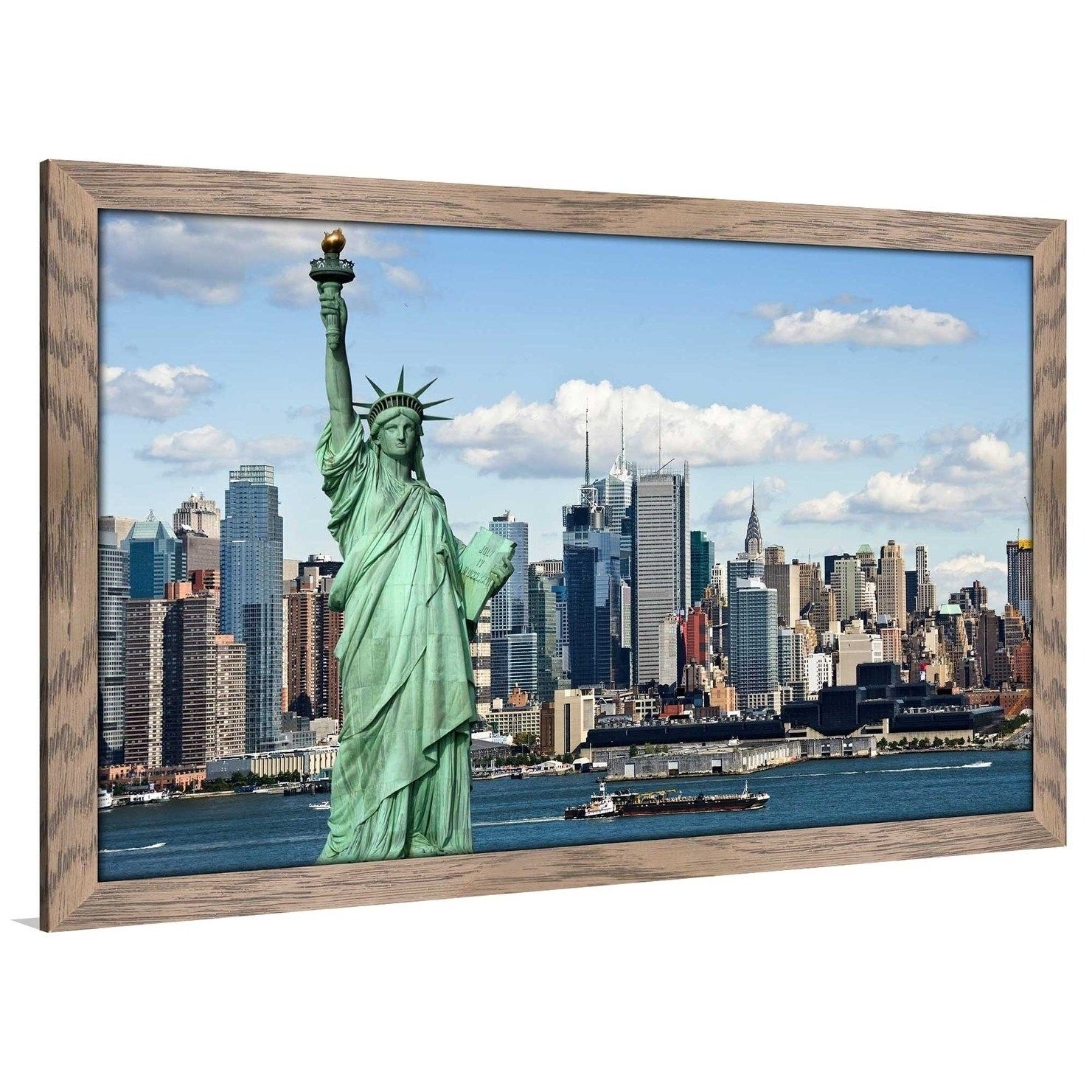 Shop "lady Liberty, Nyc" Framed Acrylic Wall Art – On Sale – Free Within Nyc Wall Art (View 10 of 20)