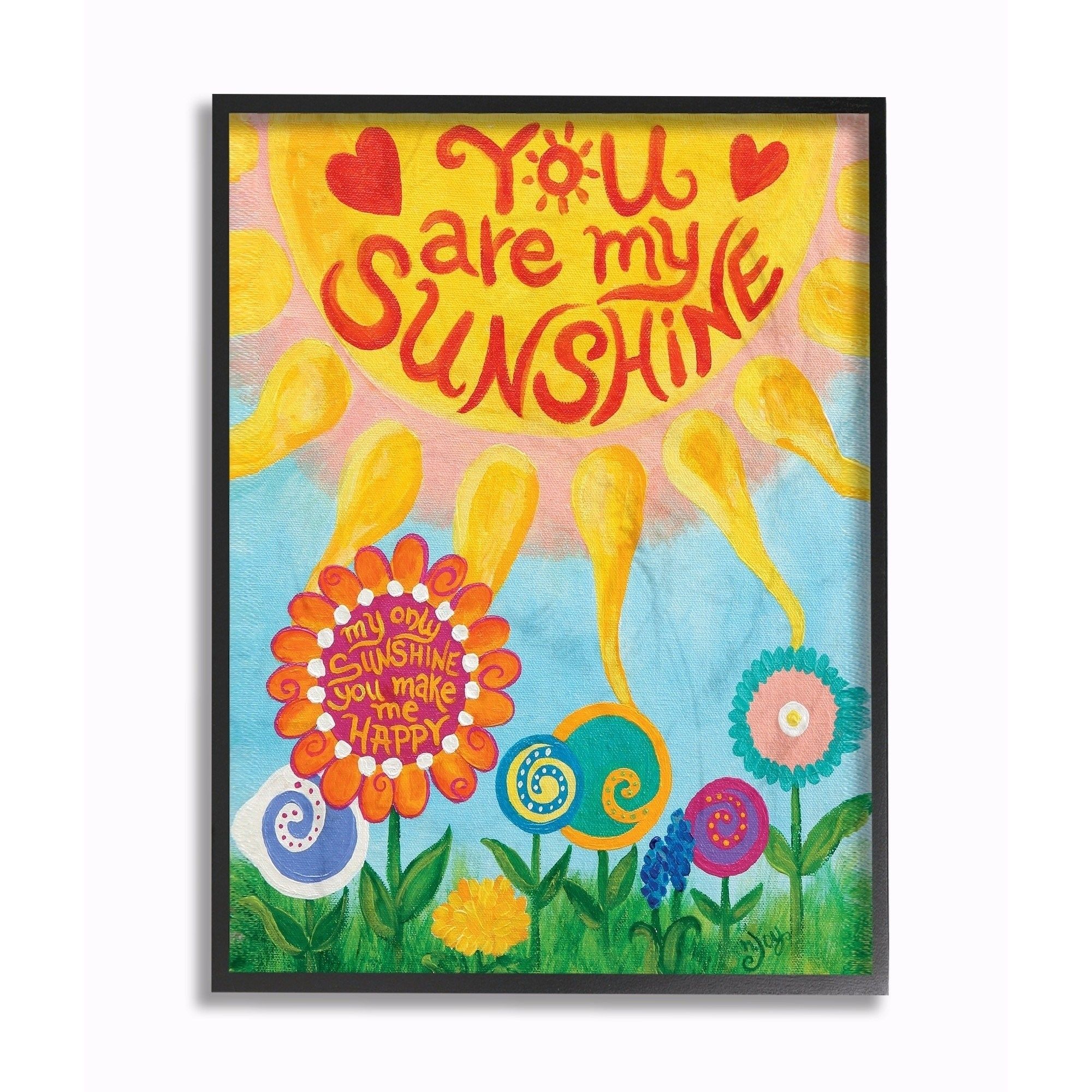 Shop Stupell Industries You Are My Sunshine Wall Art – On Sale In You Are My Sunshine Wall Art (Photo 17 of 25)