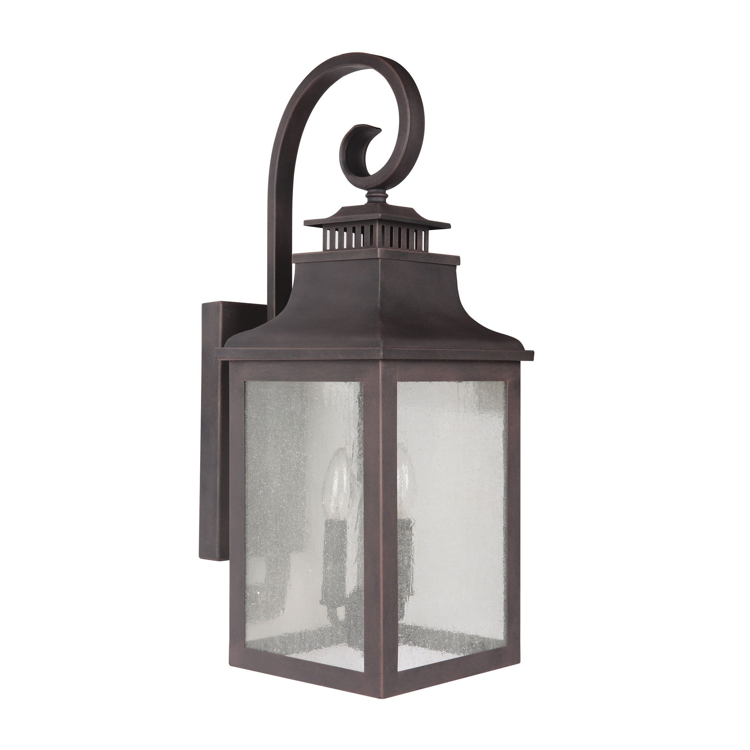 Shop Y Decor Morgan 2 Light Exterior Light In Rustic Bronze – Free Pertaining To Rustic Outdoor Electric Lanterns (Photo 18 of 20)