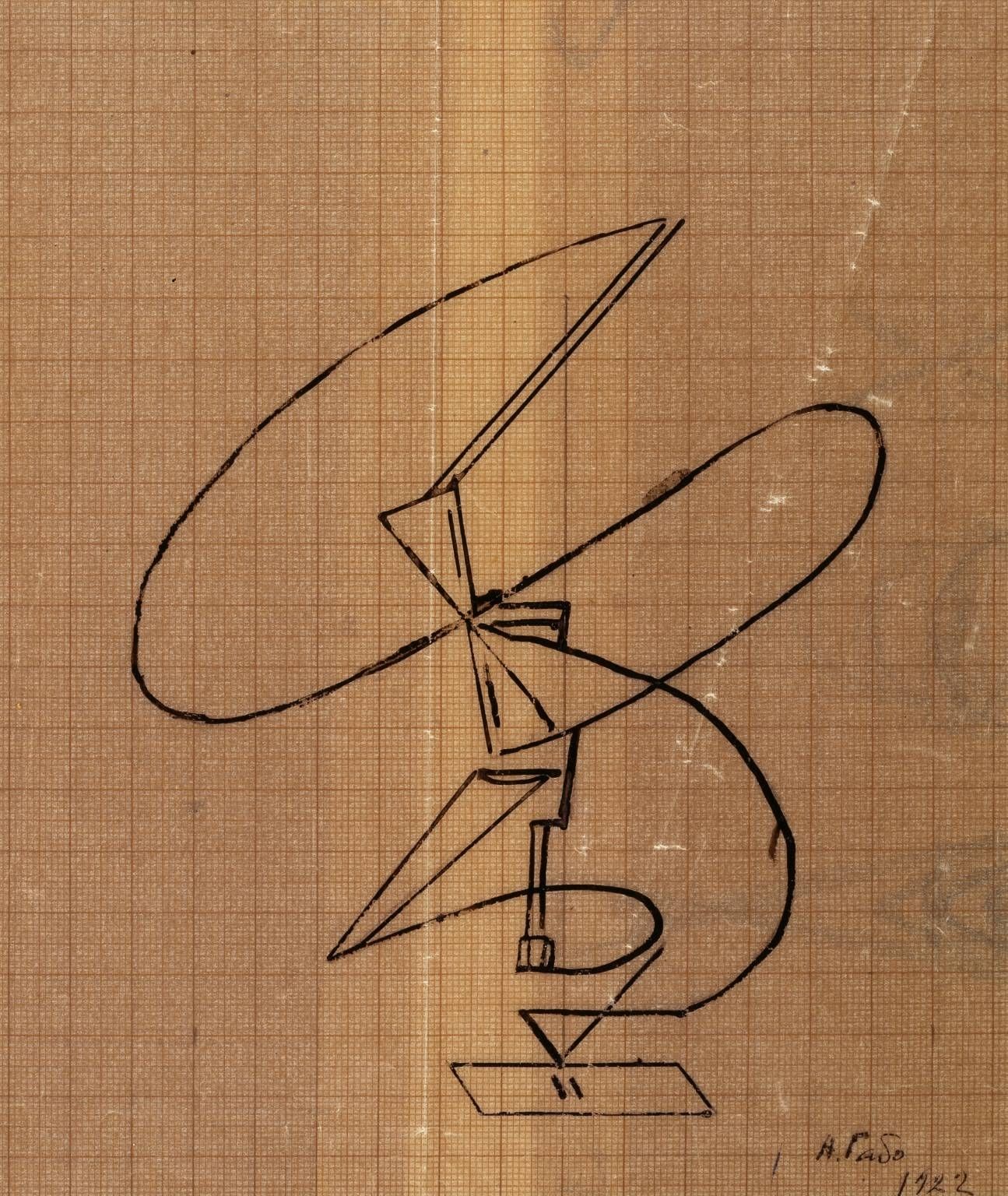 Sketch For A Kinetic Construction', Naum Gabo, 1922 | Tate Intended For Kinetic Wall Art (View 19 of 20)