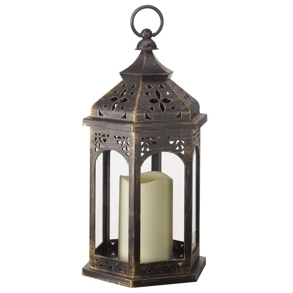 Smart Garden Electric Moroccan Lantern Intended For Moroccan Outdoor Electric Lanterns (Photo 2 of 20)
