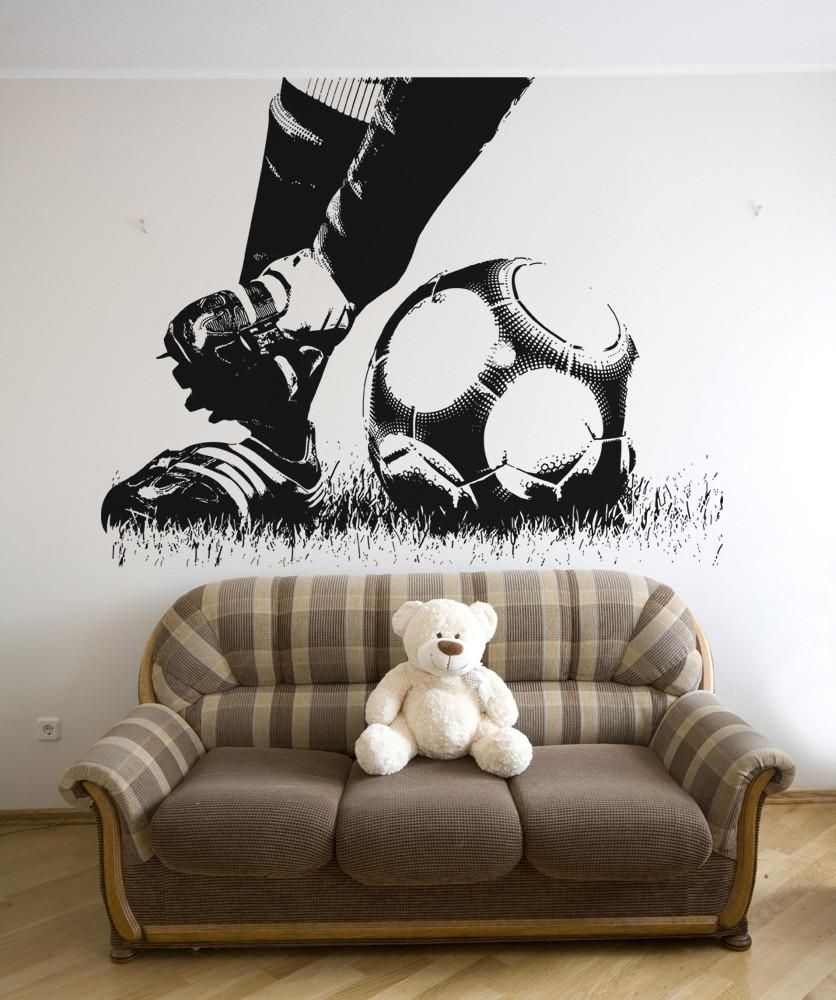 Soccer Feet Contemporary Art Websites Soccer Wall Decals – Best Home With Regard To Soccer Wall Art (View 11 of 20)