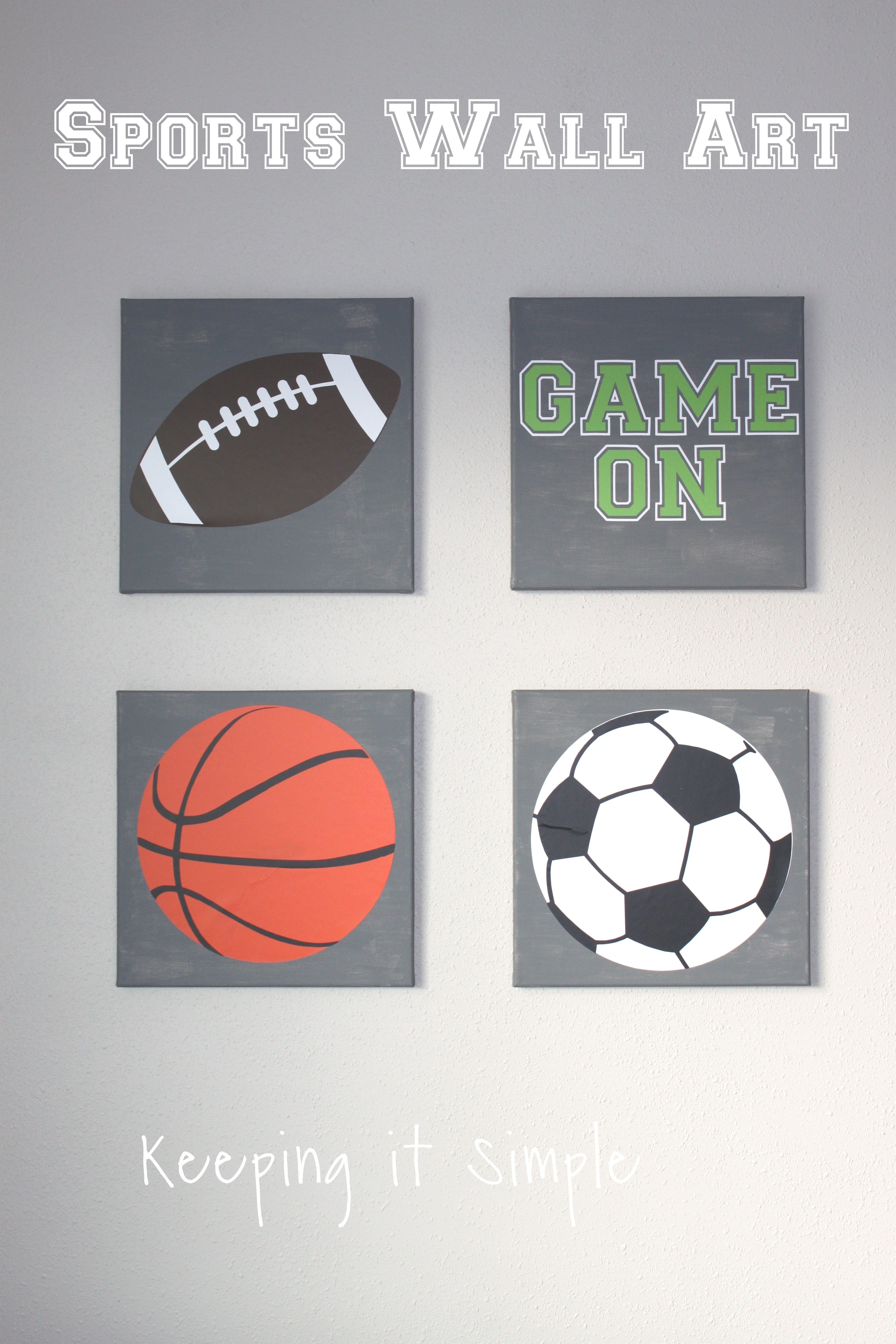 Sports Wall Art With Svg Cut File • Keeping It Simple With Sports Wall Art (View 1 of 20)