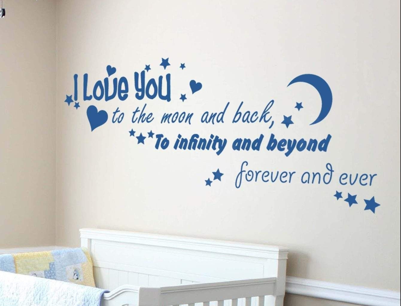 Spread Love With Love Based Wall Decals With Regard To I Love You To The Moon And Back Wall Art (View 6 of 20)