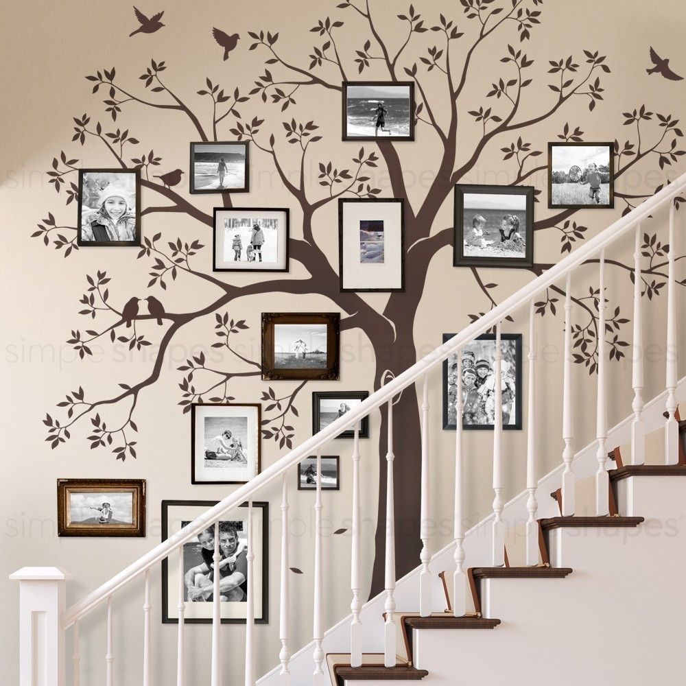 Staircase Family Tree Wall Decal … | Home Decor | Pinterest | Family With Family Tree Wall Art (View 8 of 20)